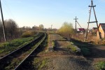 платформа 10 км: Вид с платформы в сторону Тумской