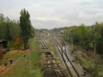 станция Славутич: Общий план, вид в направлении Чернигова