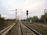 станция Неданчичи: Входной светофор Ч, вид в направлении Чернигова