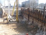 станция Вильнюс: Строительство нового виадука возле товарной станции