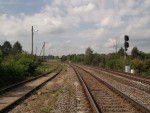 станция Науйойи-Вильня: Вид с восточной горловины в сторону станции