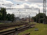 станция Вильнюс: Вид на станцию со стороны западной горловины