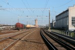 станция Вильнюс: Вид на станцию с путепровода над ул. Тукстантмячё