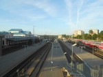 станция Вильнюс: Вид в сторону Молодечно с пешеходного моста
