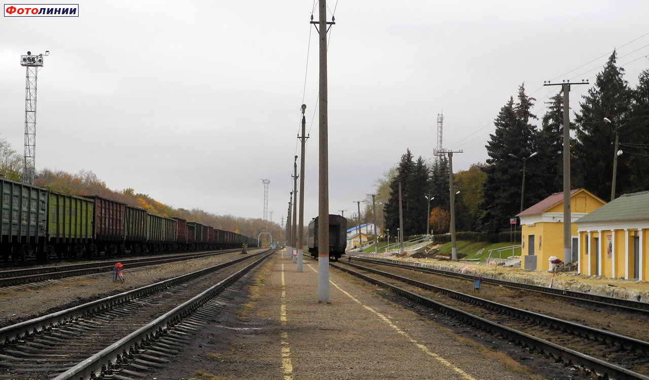 Вид со 2-й платформы в сторону Ряжска
