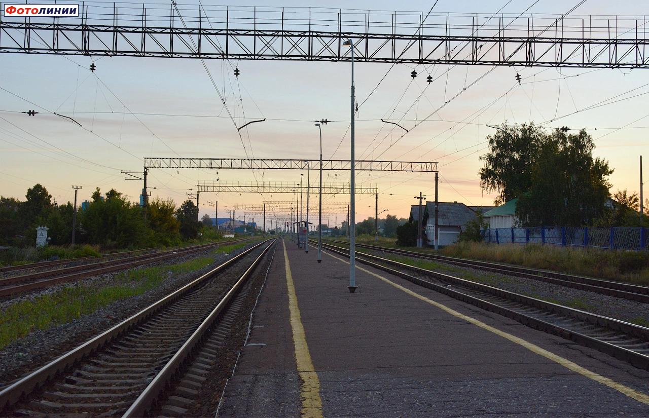 Вид с платформы в сторону Рузаевки
