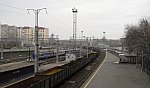станция Саратов I-Пассажирский: Вид с пешеходного моста на север
