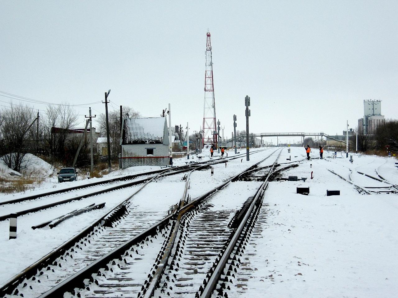 Горловина со стороны станции Ершов