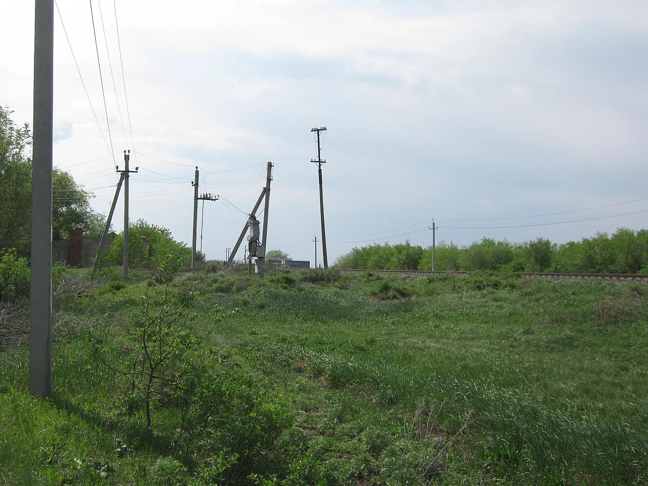 Место размещения разрушенной станции Еруслан(закрыта в июне 1997 года).