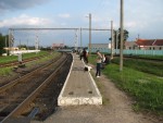 Вид платформы могилёвского направления в сторону Жлобина-Сортировочного