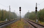 станция Осиповичи III: Входные светофоры Ч и ЧК (со стороны ст. Осиповичи-1)