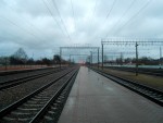 станция Березина: Вид с платформы в сторону Жлобина