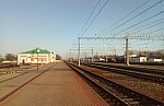станция Березина: Вид с первой платформы в сторону Жлобина