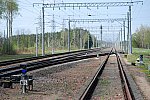 станция Мирадино: Маневровые светофоры М5 и М7, вид в сторону Осипович