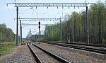 станция Мирадино: Выходной светофор Ч3 в сторону Бобруйска