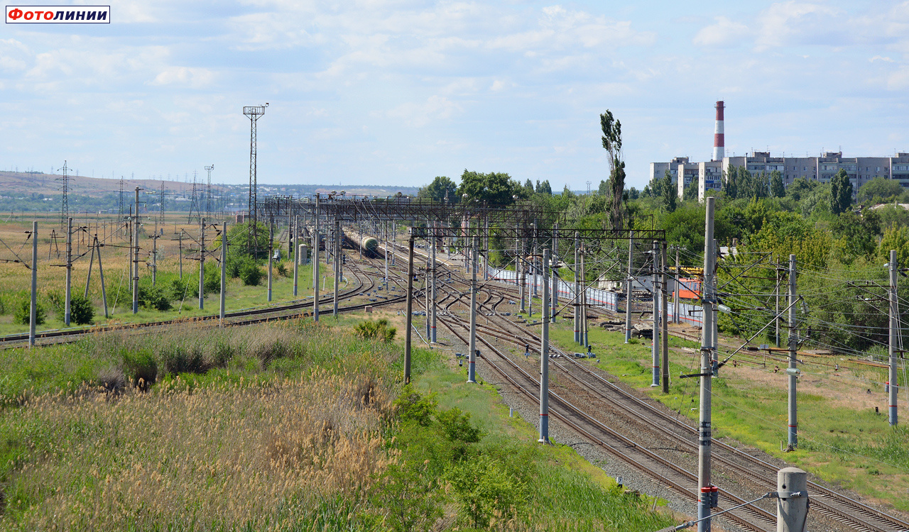 Вид с путепровода (в сторону Волгограда)