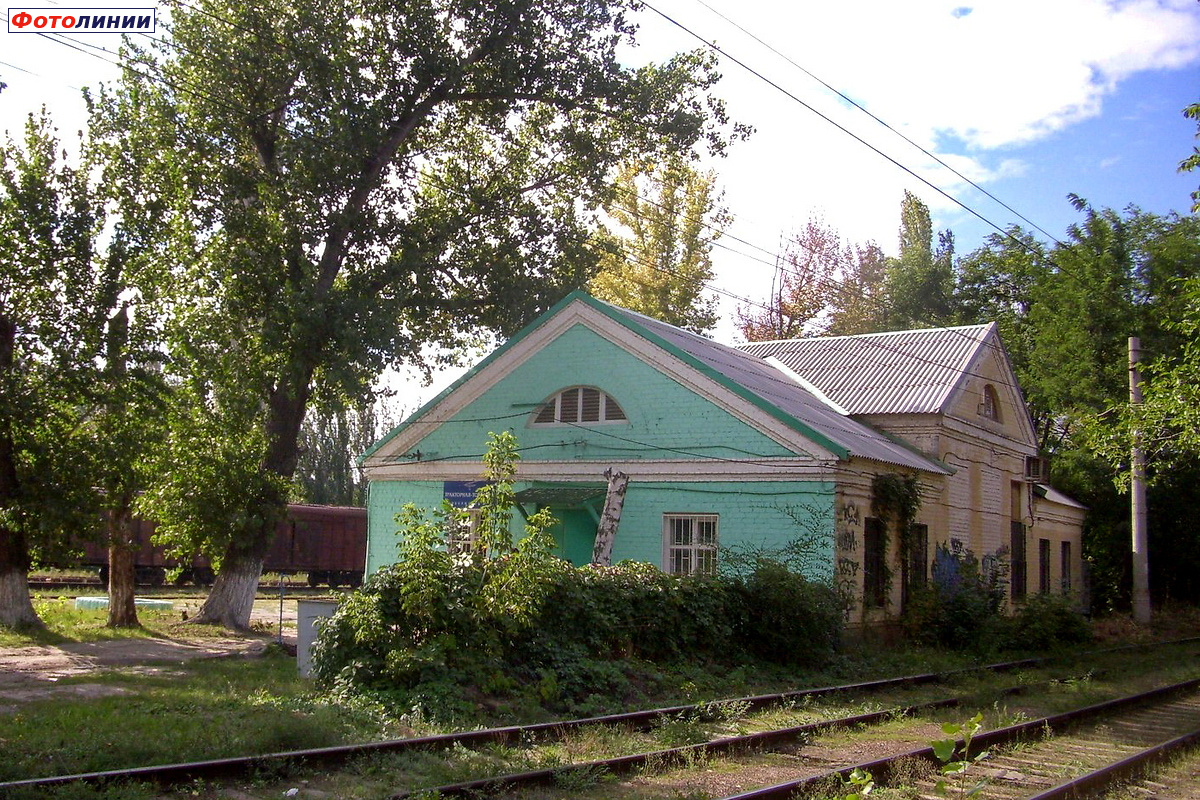 Здание станции, вид с трамвайной линии