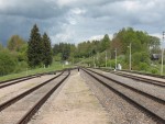 станция Турмантас: Северная горловина станции, вид в сторону Латвии