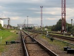 станция Радвилишкис: Вид на станцию с переезда возле о.п. Дурпинас