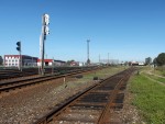 станция Радвилишкис: Вид в сторону парка отправления со стороны вокзала