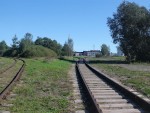 станция Радвилишкис: Треугольник (справа) и заезд на территорию базы запаса (слева)