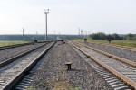 станция Бобровники: Выходные светофоры Ч5, Ч3, Ч1 и Ч2, вид в сторону Ошмян
