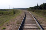 станция Бобровники: Подъездной путь производственной базы, вид в сторону нечётной горловины