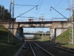 станция Паняряй: Путепровод Вильнюсского обхода над путями линии Вильнюс - Каунас на западной горловине
