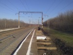 о.п. 1108 км: Пассажирская платформа, вид в сторону ст. Лесостепь