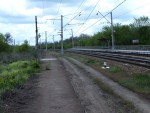 станция Черевково: Вид со старой платформы в сторону Зверево