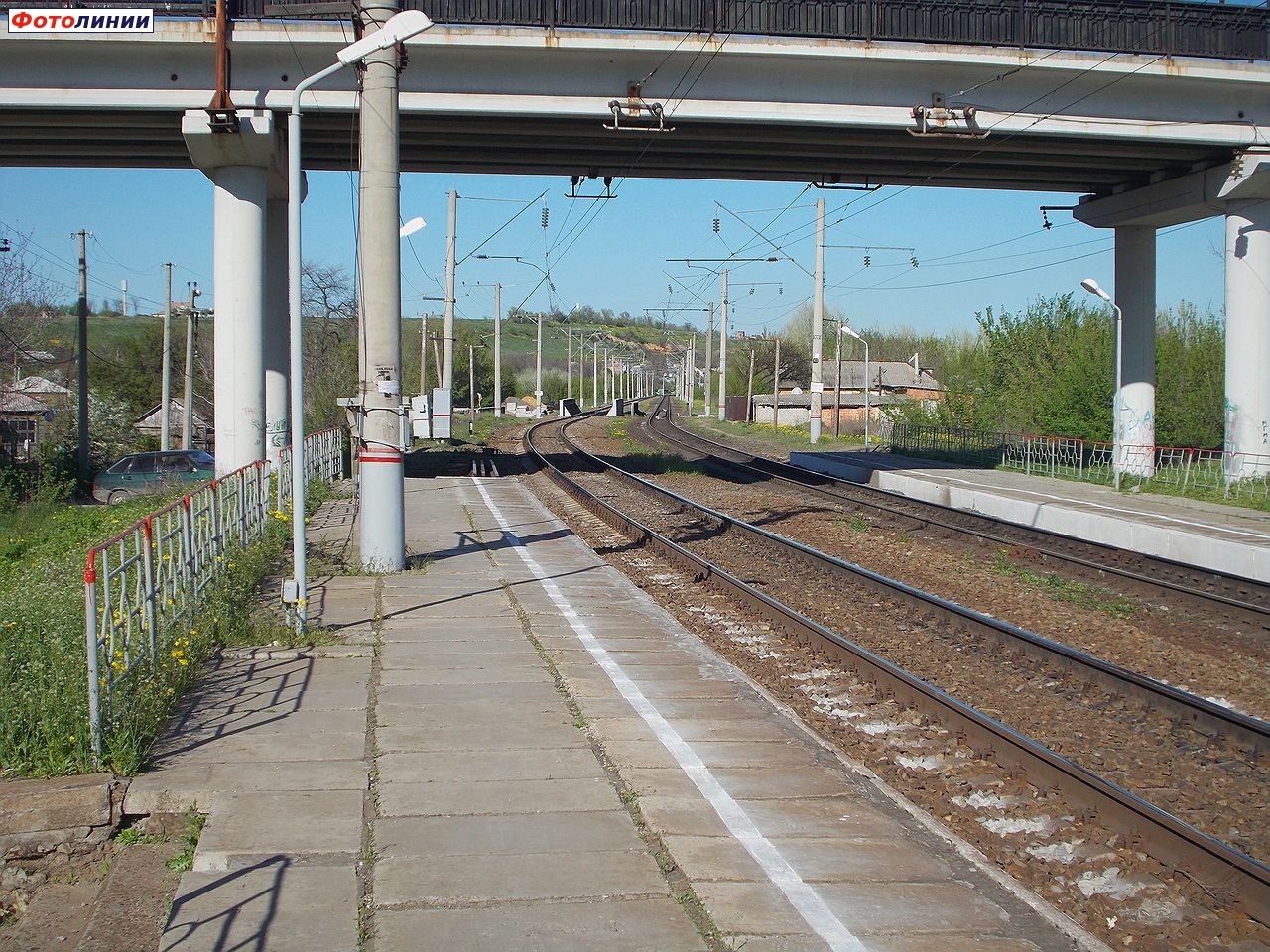 Пассажирская платформа, вид в сторону Новочеркасска