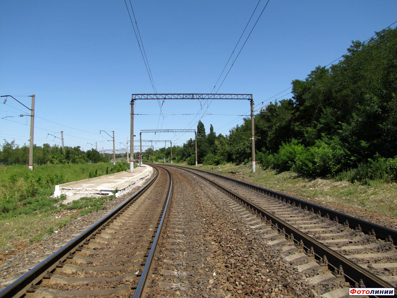 Вид платформы в сторону ст. Ростов-Товарный