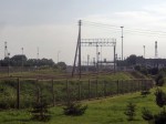 станция Кибартай: Вид в сторону западной горловины станции и границы с Россией