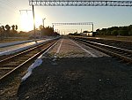 станция Наурская: Вид платформ в сторону ст. Алпатово