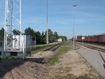 станция Скапишкис: Вид с перрона в сторону депо
