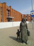 станция Клайпеда: Скульптура на привокзальной площади