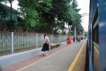 станция Лермонтовский: Платформа, вид в сторону Кисловодска