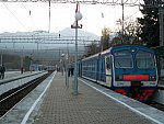 станция Бештау: Вид платформ в сторону Пятигорска