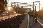 станция Лермонтовский: Вид платформ в сторону Кисловодска