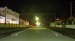 станция Ессентуки: Вид платформ в сторону Кисловодска в темное время суток