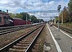 станция Пятигорск: Вид платформ в сторону Кисловодска
