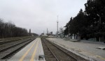 станция Эркен-Шахар: Вид с платформы в сторону Черкесска