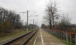 о.п. 117 км: Вид с платформы в сторону Краснодара