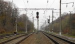 станция Стопятый: Выходные светофоры Ч5, Ч3, Ч1 (вид в сторону Кавказской)