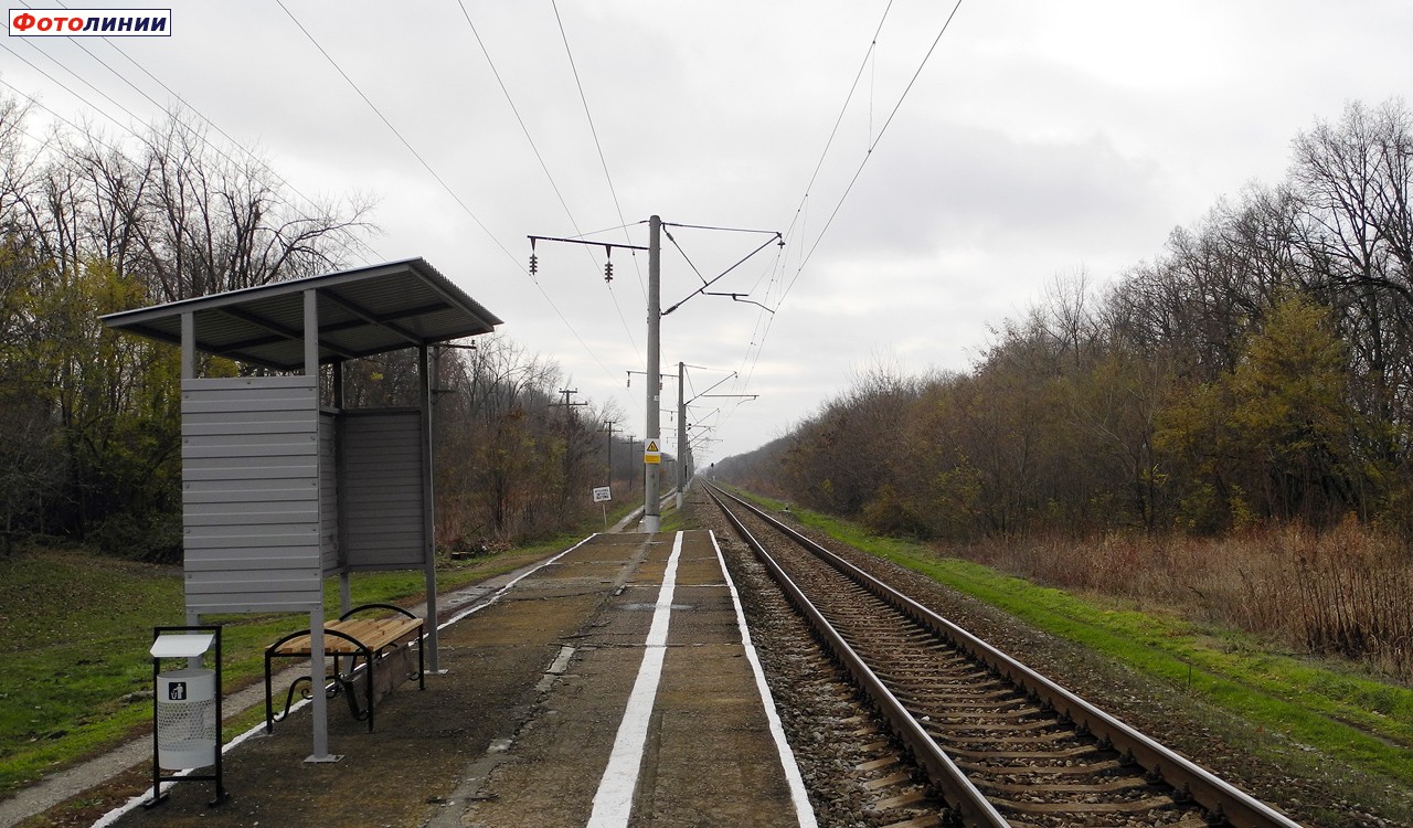 Вид с платформы в сторону Краснодара