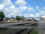 станция Гомель: Пешеходный мост и платформы