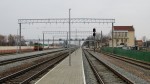 станция Буда-Кошелёвская: Вид со второй платформы в сторону Гомеля