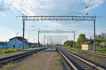 станция Костюковка: Вид в сторону Лазурной