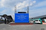 станция Гомель: Плакат об открытии электрификации у 15, 16, 17 пути