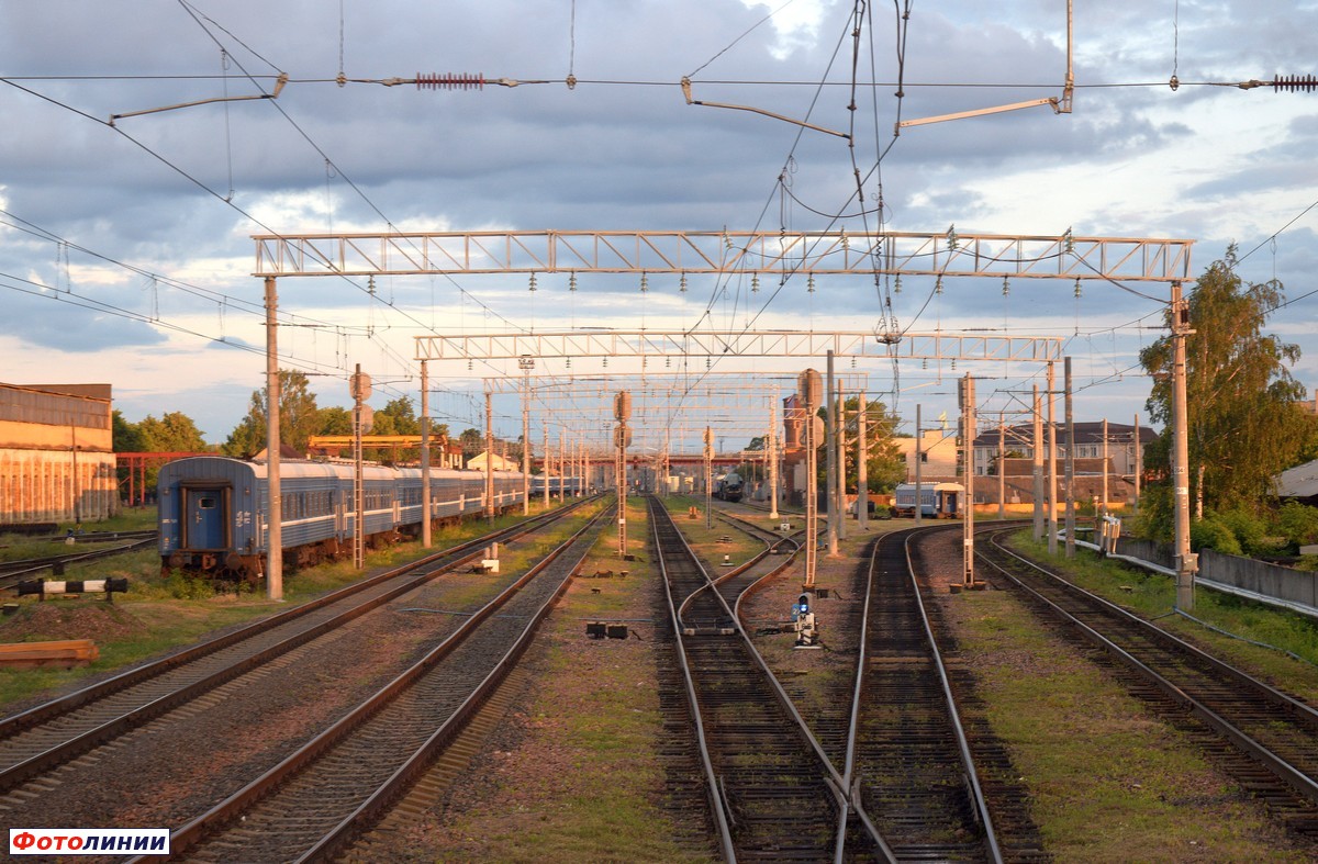 Вид в сторону станции Гомель и Гомель-Чётного